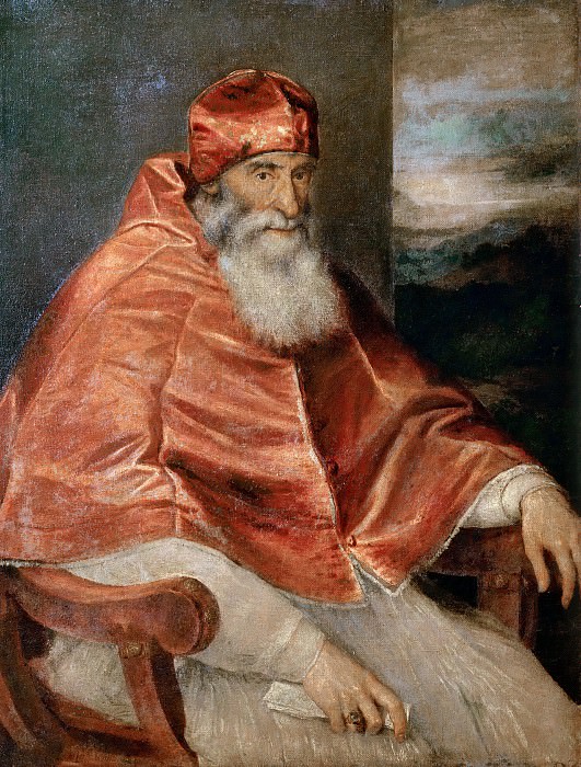 Paul III, Titian (Tiziano Vecellio)