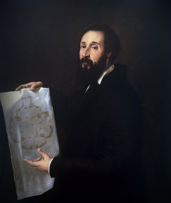 Portrait of painter Giulio Romano, Titian (Tiziano Vecellio)