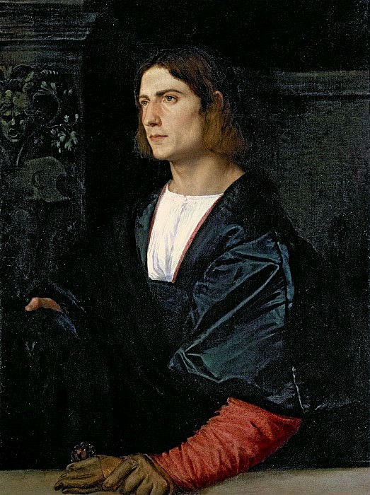 Молодой человек с перчатками, Тициан (Тициано Вечеллио)