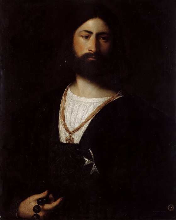 Portrait of a Knight of Malta, Titian (Tiziano Vecellio)