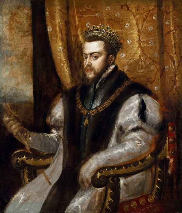 Испанский король Филипп II, Тициан (Тициано Вечеллио)