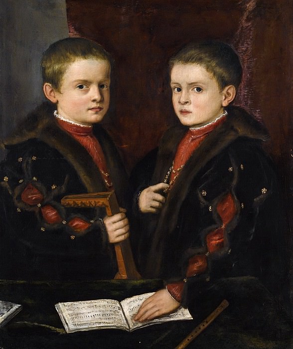 Portrait of Two Boys, Said to be Members of the Pesaro Family, Titian (Tiziano Vecellio)