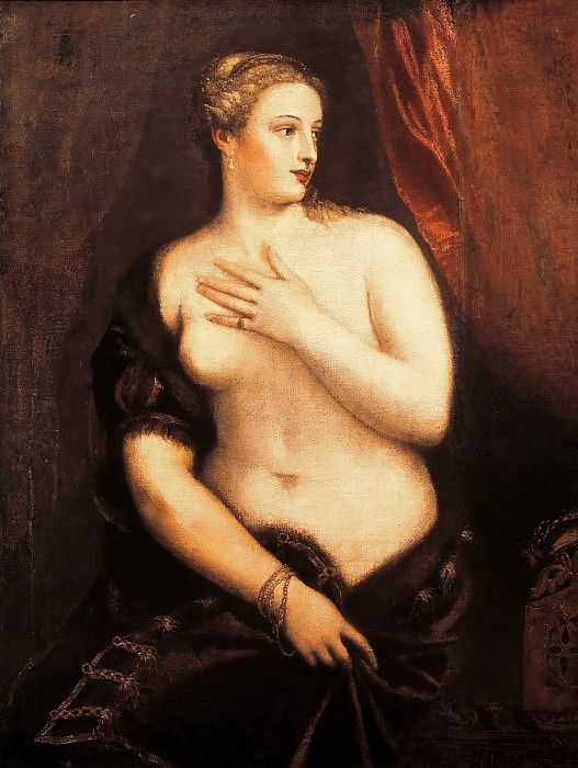 Венера с зеркалом, Тициан (Тициано Вечеллио)