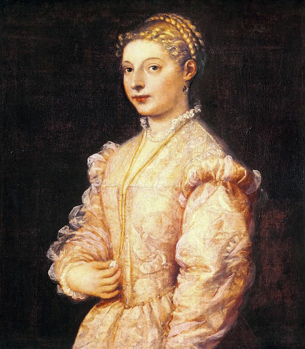 Portrait of young woman , Titian (Tiziano Vecellio)