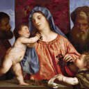 Madonna of the Cherries, Titian (Tiziano Vecellio)