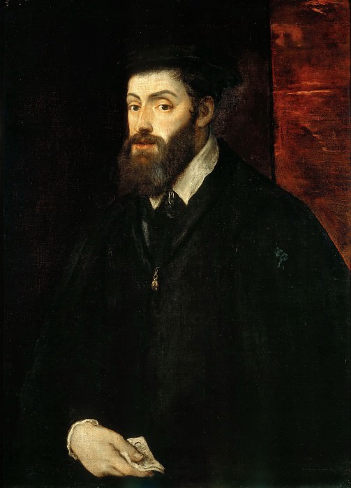 Portrait of Emperor Charles V , Titian (Tiziano Vecellio)