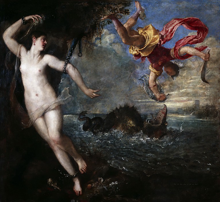 Perseus and Andromeda, Titian (Tiziano Vecellio)