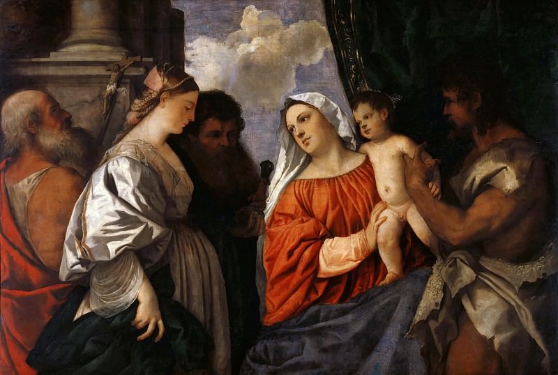 Madonna and Child with four Saints