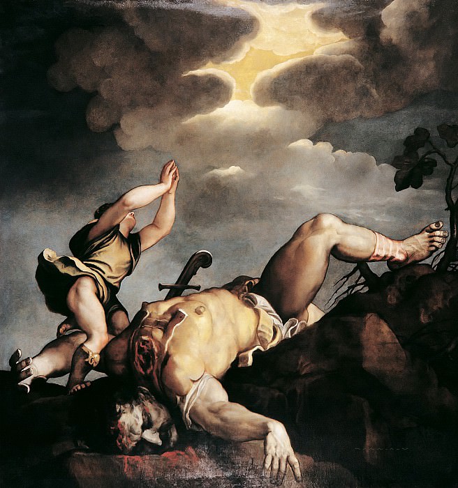 David and Goliath, Titian (Tiziano Vecellio)