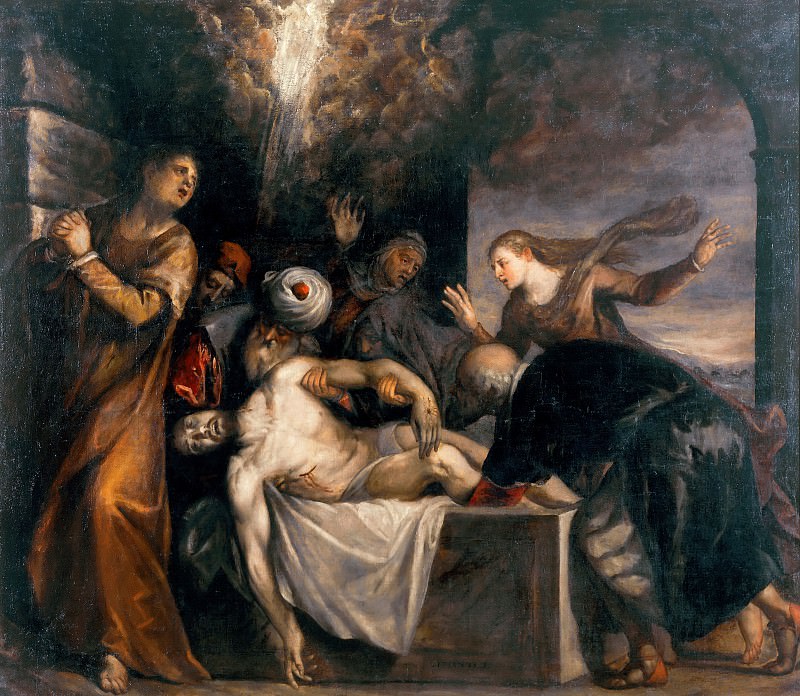 Burial of Jesus , Titian (Tiziano Vecellio)