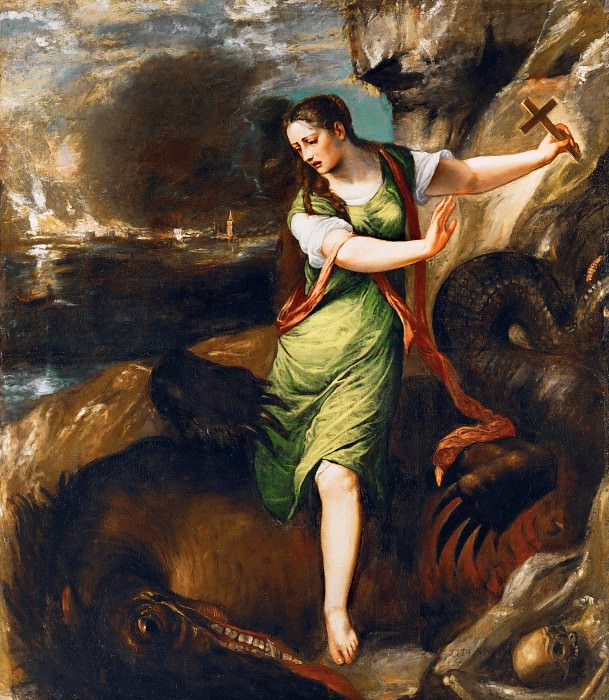 Saint Margaret, Titian (Tiziano Vecellio)