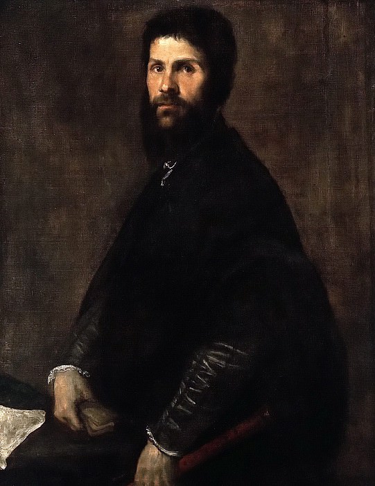 Man Holding a Flute, Titian (Tiziano Vecellio)