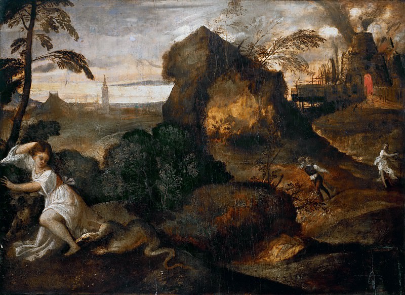 Orpheus and Eurydice, Titian (Tiziano Vecellio)