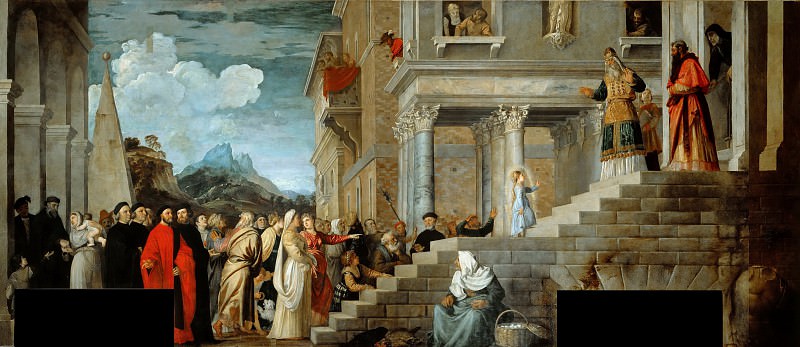 Presentation of Mary in the Temple, Titian (Tiziano Vecellio)