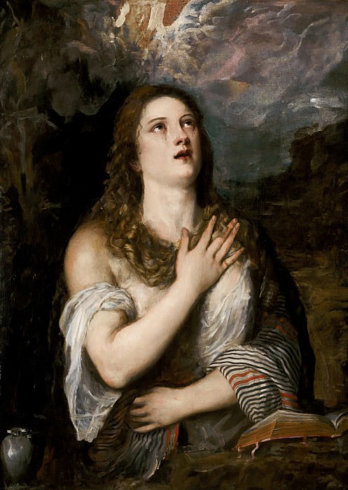 THE PENITENT MAGDALENE, Titian (Tiziano Vecellio)