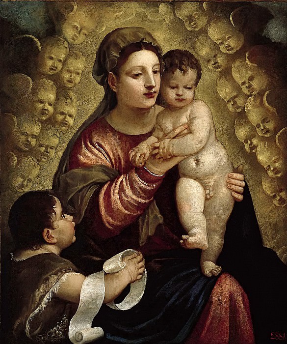 Мадонна с младенцем и святым Иоанном Крестителем, Тициан (Тициано Вечеллио)