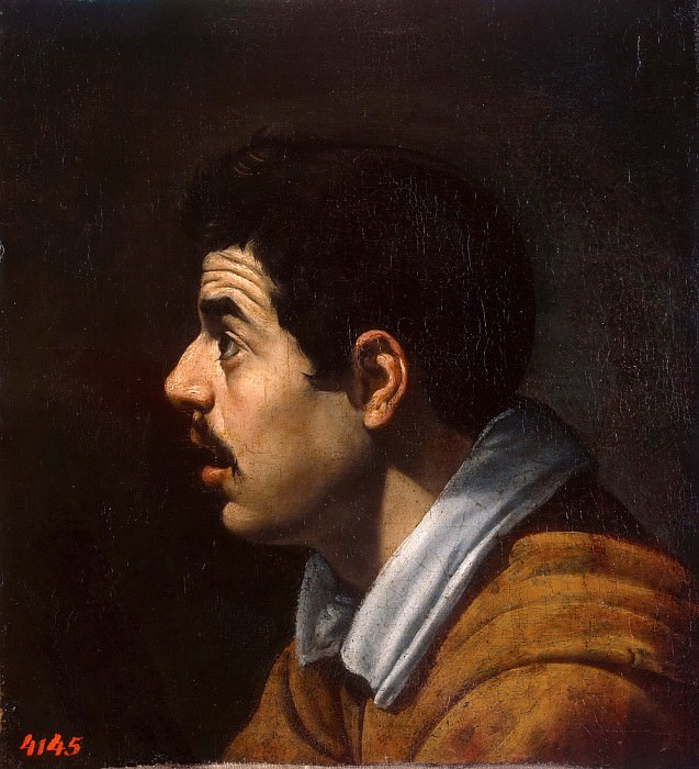Male head in profile, Diego Rodriguez De Silva y Velazquez