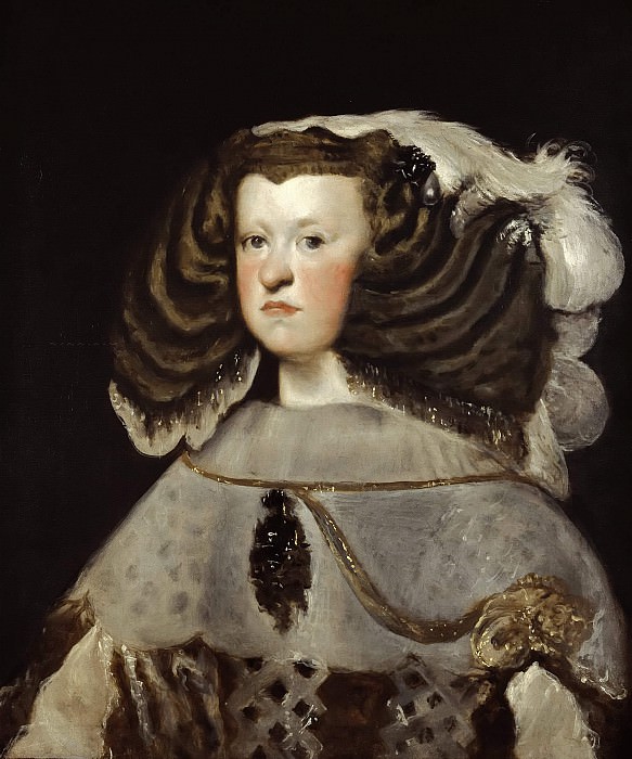 Portrait of Mariana of Austria, Queen of Spain, Diego Rodriguez De Silva y Velazquez