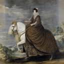 La reina Isabel de Borbón, a caballo, Diego Rodriguez De Silva y Velazquez