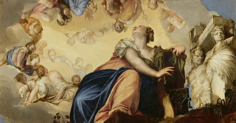 Female figure breaking her chains, Veronese (Paolo Cagliari)