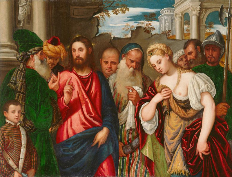 Christ and the Woman Taken in Adultery, Veronese (Paolo Cagliari)