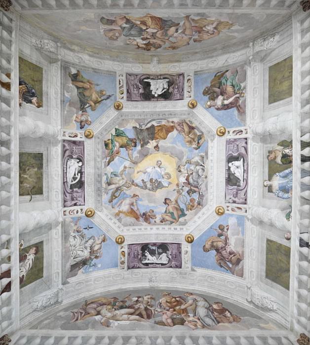Universal Harmont, or Divine Love, Vault of the Hall of the Olympus, Veronese (Paolo Cagliari)