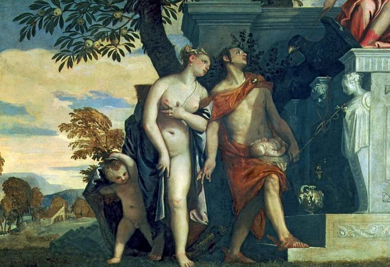 Венера и Меркурий представляют своего сына Антероса Юпитеру