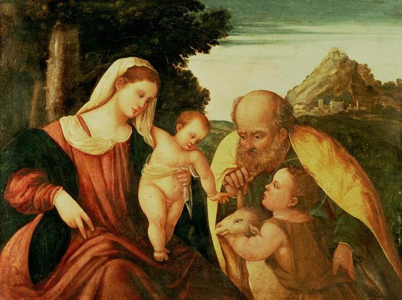 Holy Family with St. John, Veronese (Paolo Cagliari)