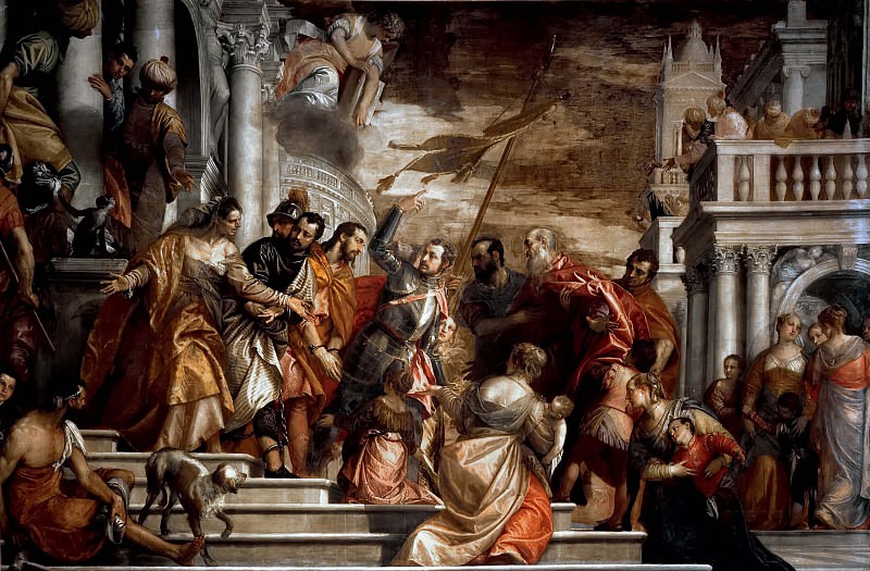 Св. Себастьян, подстрекающий Марцелла и Марцеллина, которых ведут к мученичеству, Веронезе (Паоло Кальяри)