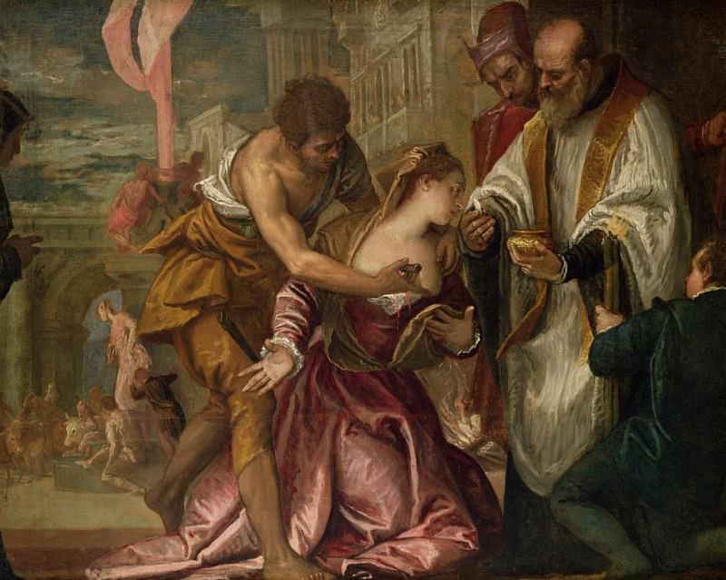 Мученичество и последнее причастие святой Люсии, Веронезе (Паоло Кальяри)