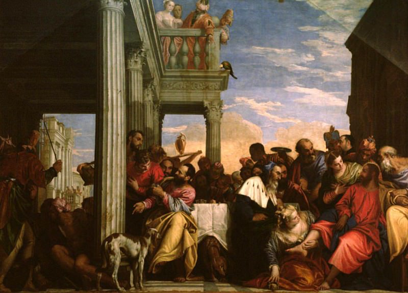 Христос на обеде в доме Симона Фарисея, Веронезе (Паоло Кальяри)