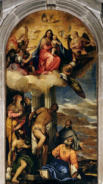 Virgin and Child with angel musicians and Saints, Veronese (Paolo Cagliari)