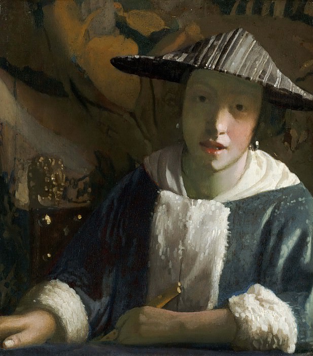 Girl with a Flute [attr.], Johannes Vermeer