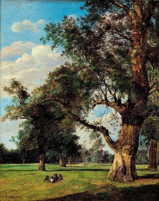 Old trees in the Prater, Ferdinand Georg Waldmüller