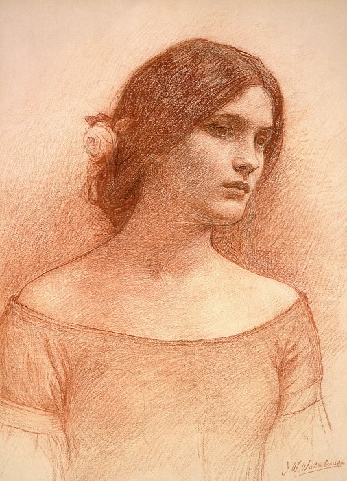 Study for the Lady Clare, John William Waterhouse