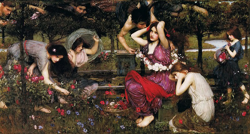 Flora and the Zephyrs, John William Waterhouse