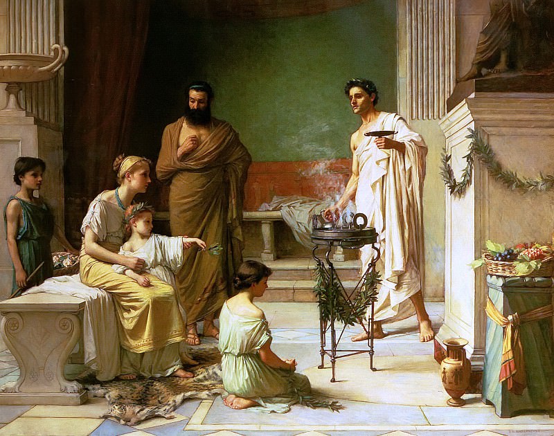 A sick Child Brought into the Temple of Aesculapius, John William Waterhouse