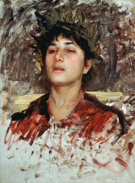 Head Study of a Corsican Boy, John William Waterhouse