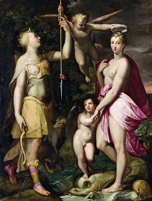 The Apotheosis of Venus and Diana, Joachim Wtewael