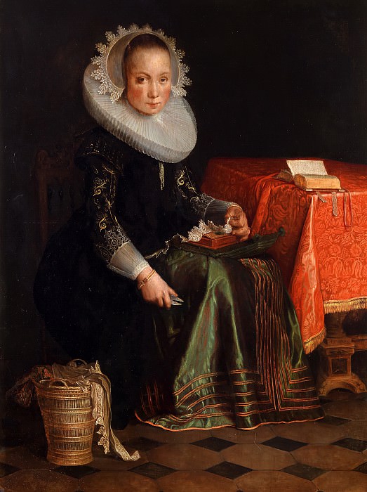 Portrait of Eva Wtewael , Joachim Wtewael