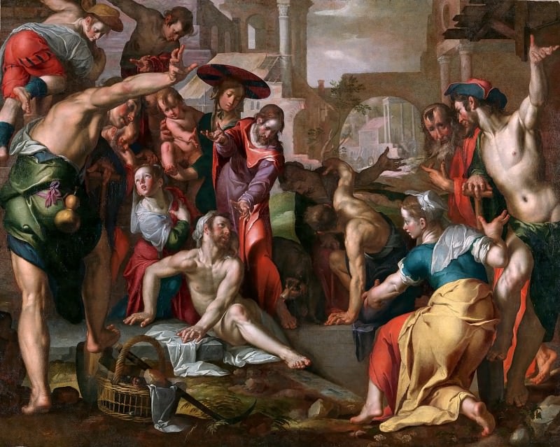 The Raising of Lazarus, Joachim Wtewael