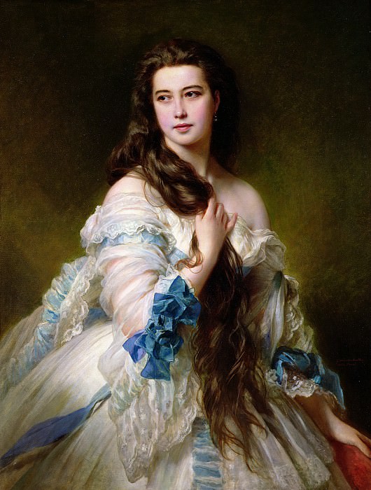 Portrait of Madame Rimsky-Korsakov, Varvara Dmitrievna Mergassov, Franz Xavier Winterhalter