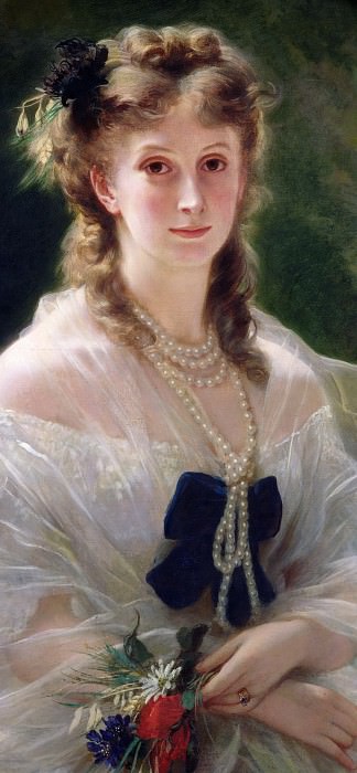 Portrait of Sophie Troubetskoy Countess of Morny , Franz Xavier Winterhalter