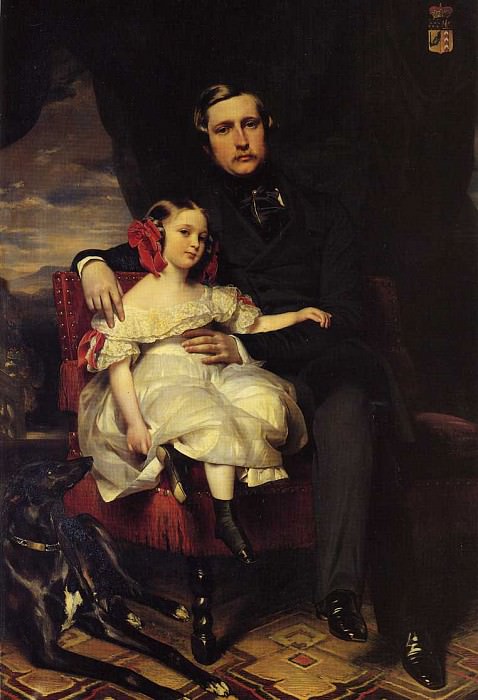 Наполеон-Александр-Луи-Жозеф Бертье, принц де Ваграм, со своей дочерью, Франц Ксавьер Винтерхальтер