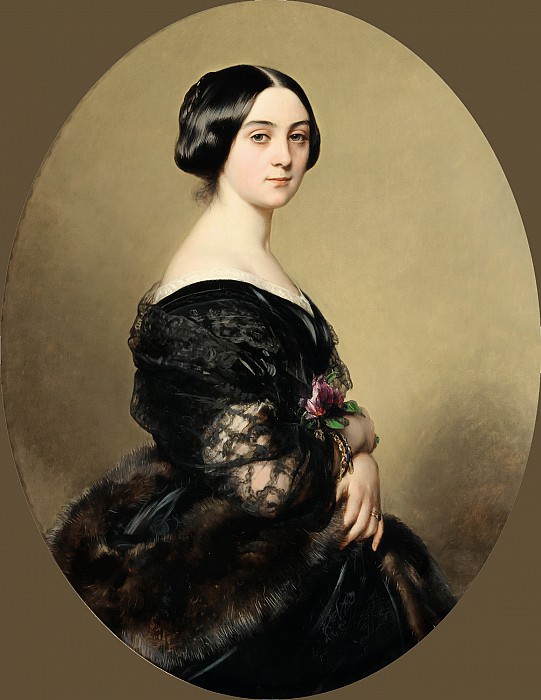PORTRAIT OF BARONESS HENRI HOTTINGUER, Franz Xavier Winterhalter