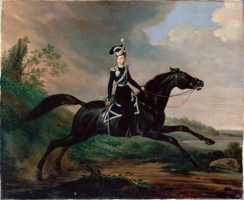 Kruger, Franz – Equestrian Portrait of Grand Prince Alexander Nikolayevich, Hermitage ~ part 14 (Hi Resolution images)
