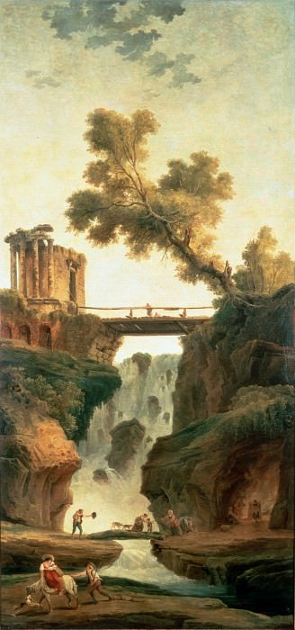 Robert, Hubert – Landscape with a Waterfall, Hermitage ~ part 14 (Hi Resolution images)