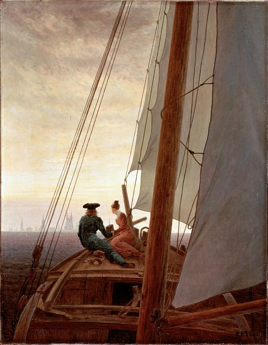 Friedrich, Caspar David – On a Sailing Ship, Hermitage ~ part 14 (Hi Resolution images)