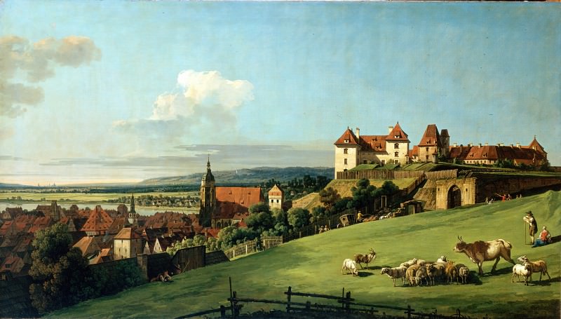 Bellotto, Bernardo – View of Pirna from the Sonnenstein Castle, Hermitage ~ part 14 (Hi Resolution images)