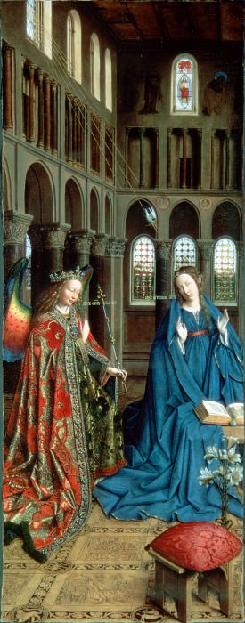 Eyck, Jan van – The Annunciation, Hermitage ~ part 14 (Hi Resolution images)